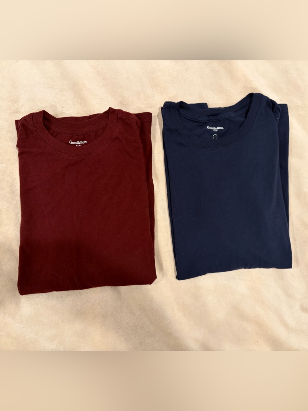 Men’s Navy & Maroon Crew Neck T-Shirts